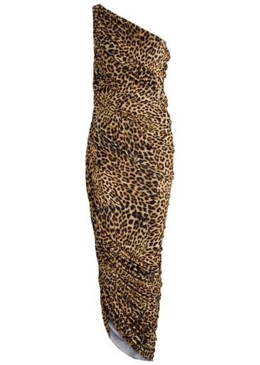 Diana XL leopard stretch-jersey maxi dress by NORMA KAMALI