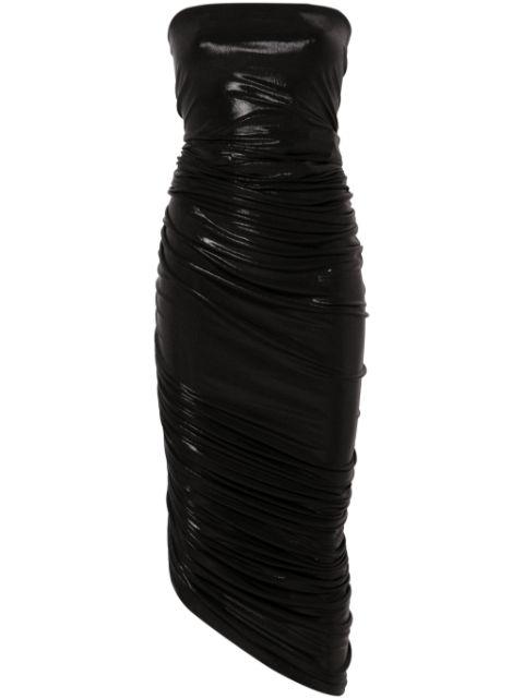Diana shirred midi dress by NORMA KAMALI