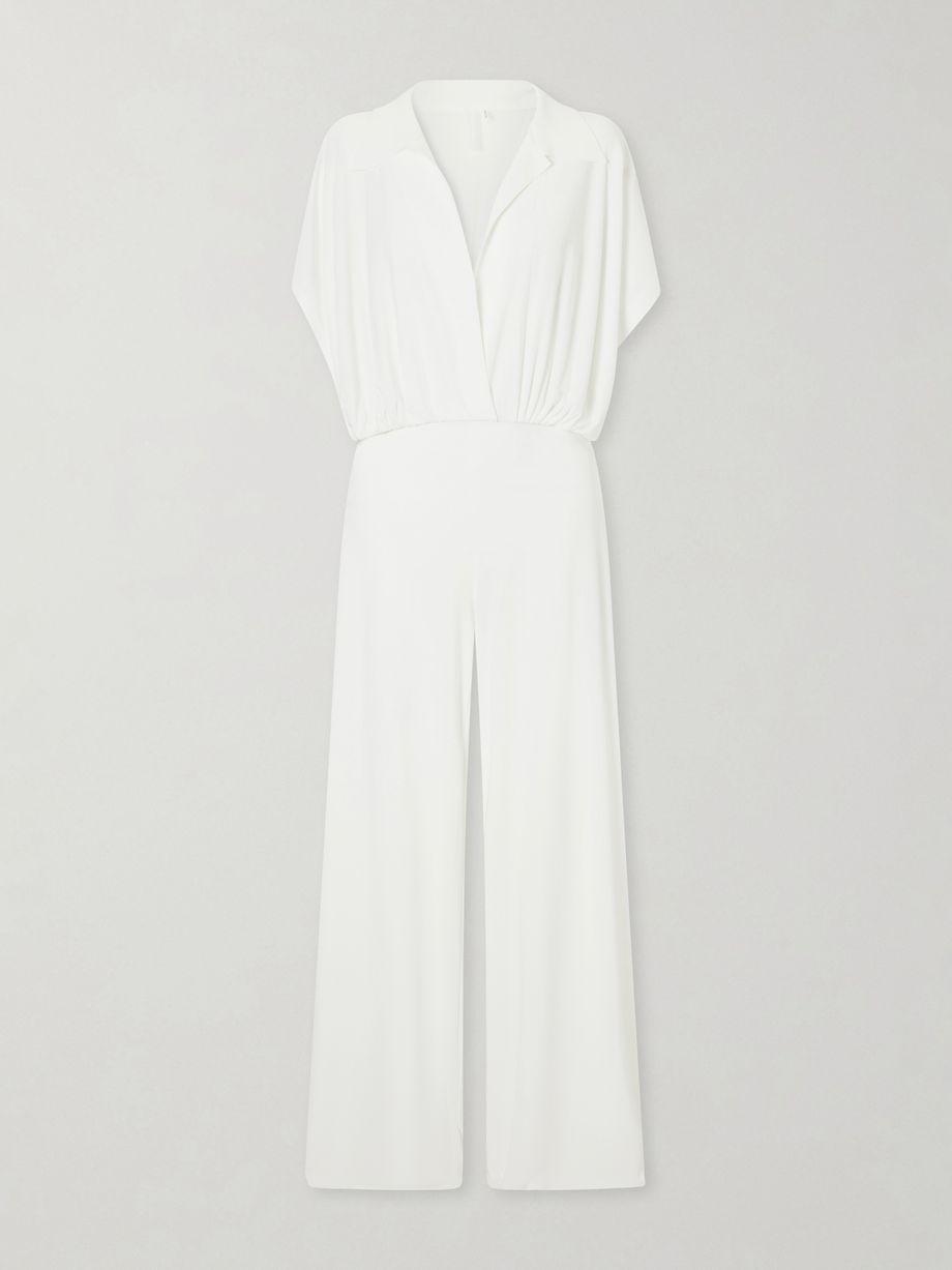 Draped jersey jumpsuit by NORMA KAMALI