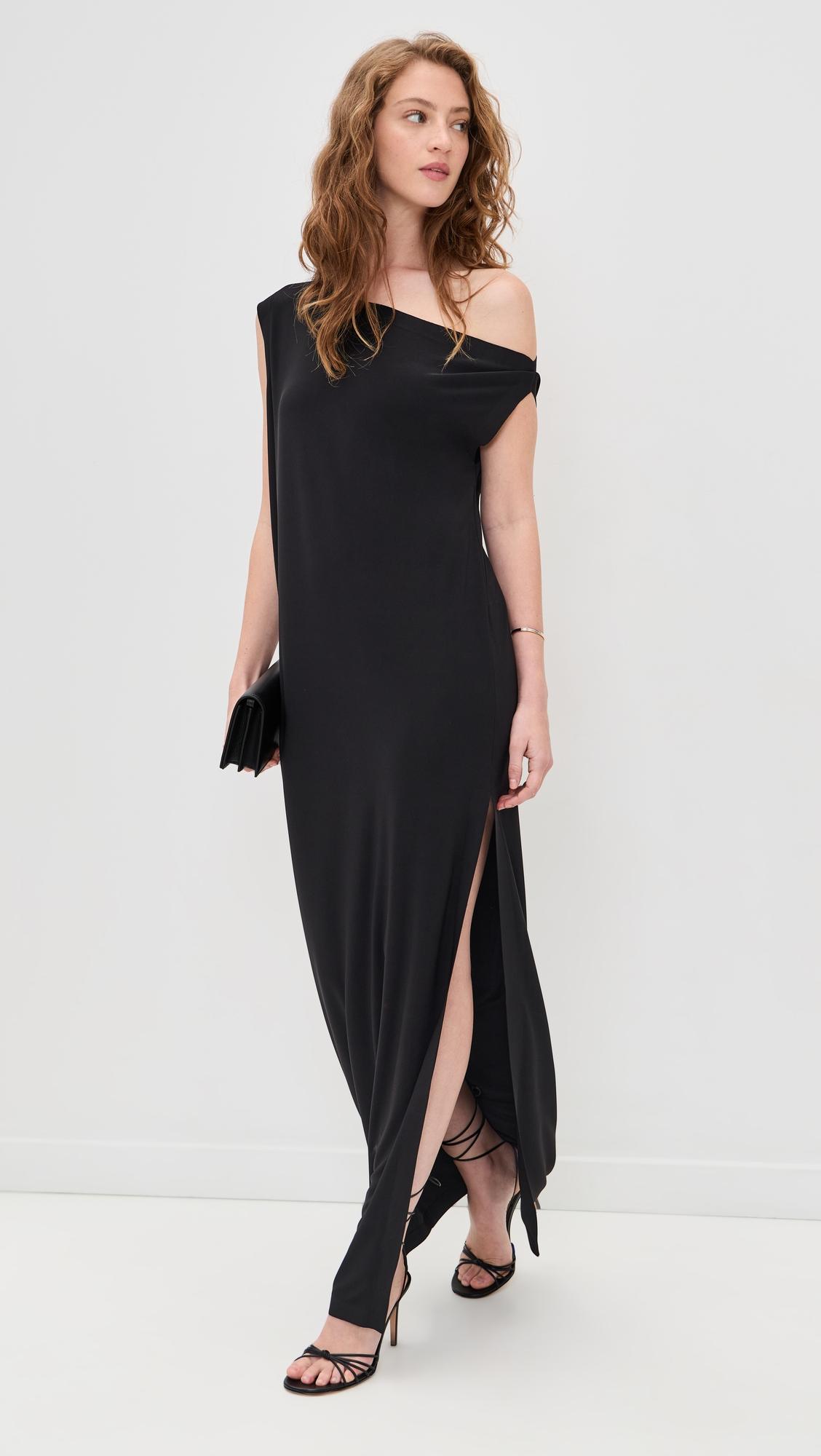Drop Shoulder Long Dress by NORMA KAMALI