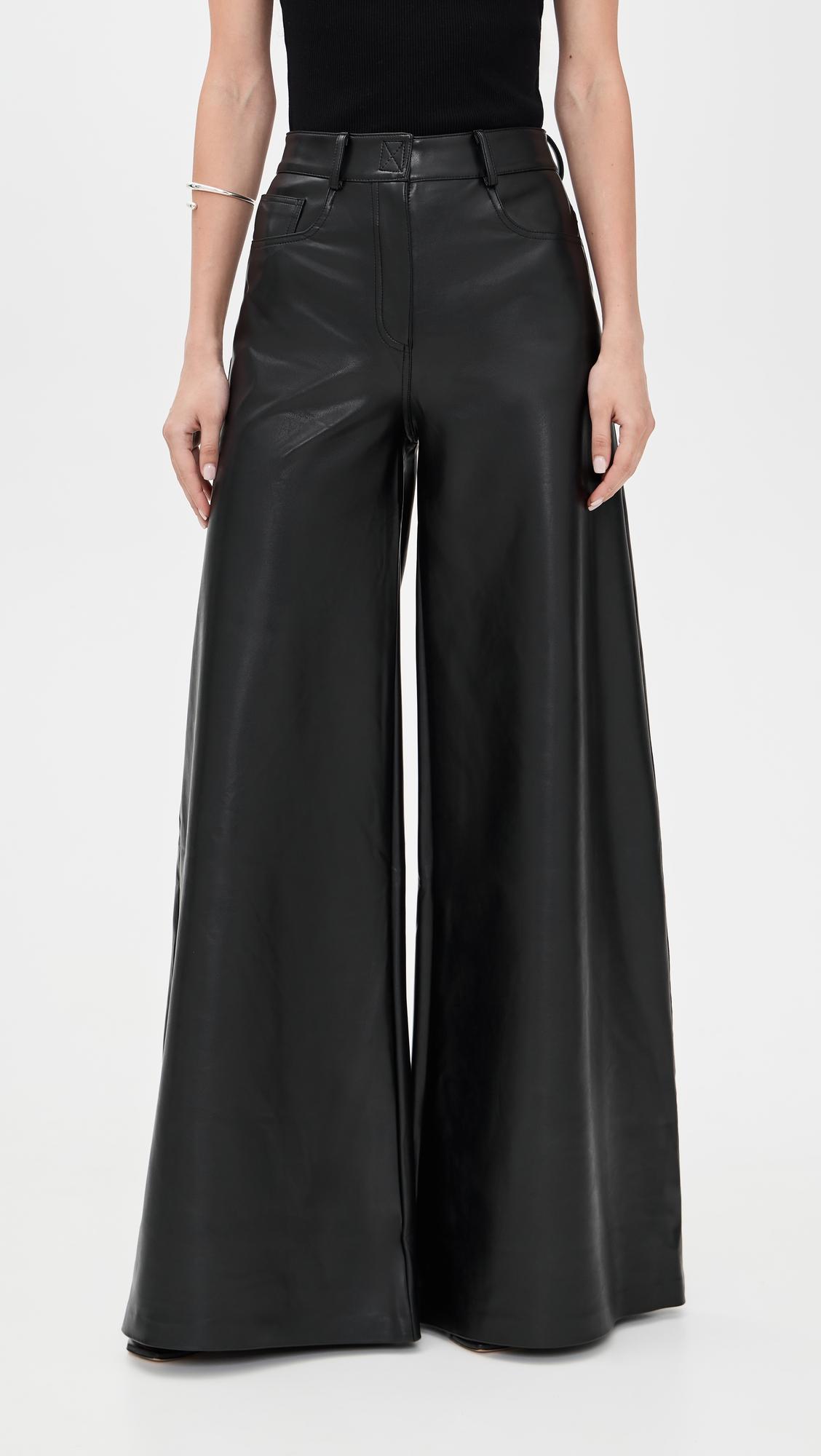 Elephant Faux Leather Jeans by NORMA KAMALI