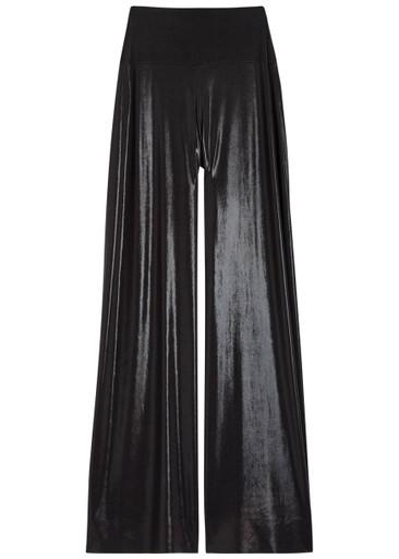 Elephant pearlescent stretch-jersey trousers by NORMA KAMALI