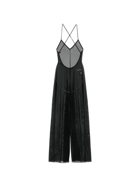 Fara sheer low-back jumpsuit by NORMA KAMALI