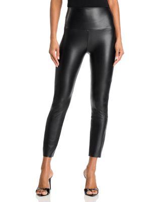 Faux Leather Long Leggings by NORMA KAMALI