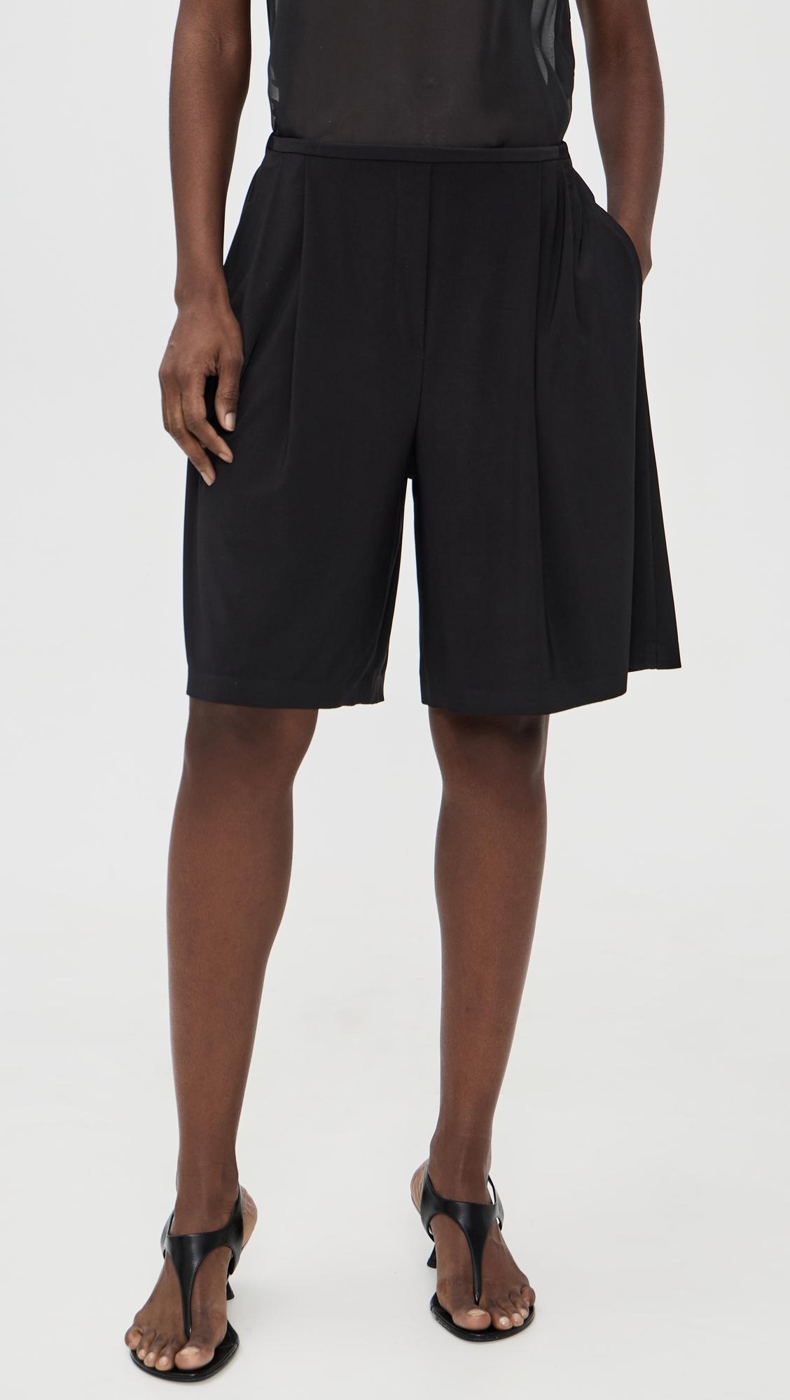 Mens Pleat Bermuda Shorts by NORMA KAMALI
