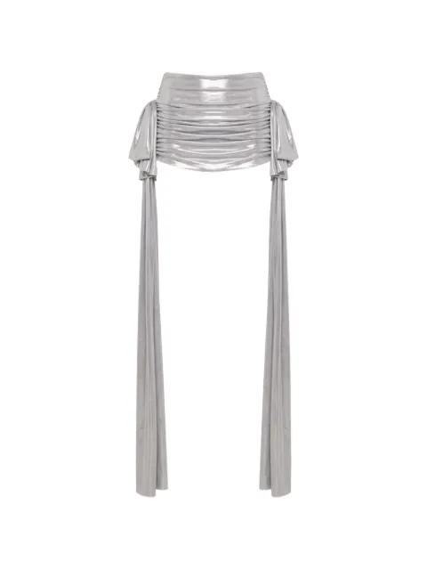 Norma Bill Pickleball bow-detail mini skirt by NORMA KAMALI