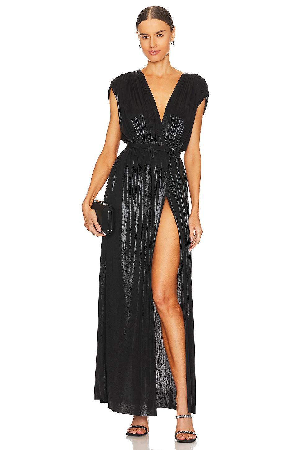 Norma Kamali Athena Gown in Black by NORMA KAMALI