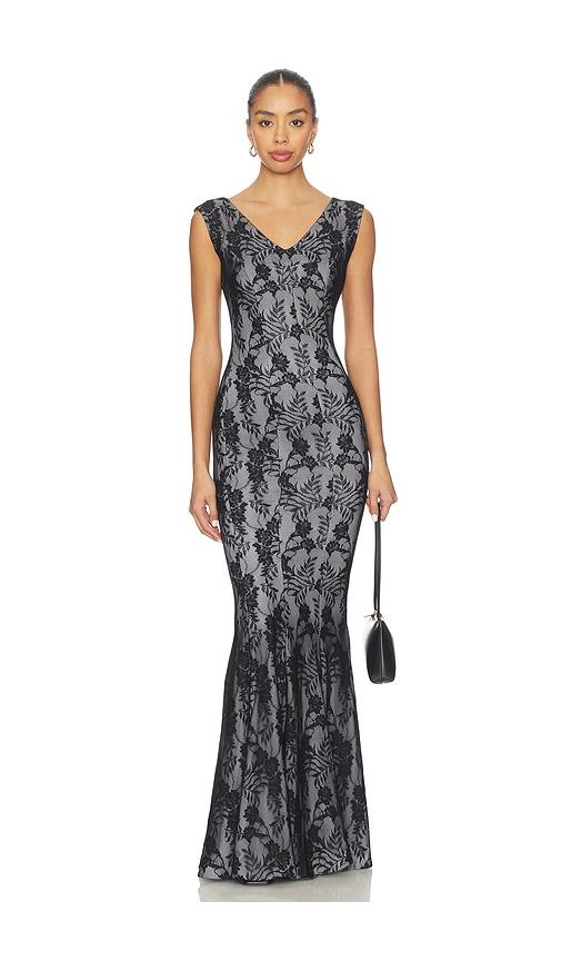 Norma Kamali Grace Fishtail Gown in Black by NORMA KAMALI