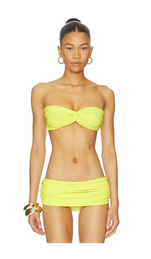 Norma Kamali Johnny D Bra in Yellow by NORMA KAMALI