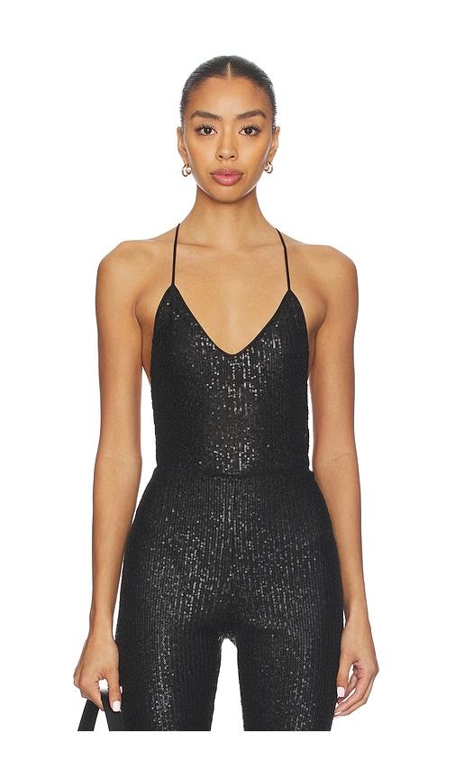 Norma Kamali Low Back Fara Slip Mio in Black by NORMA KAMALI