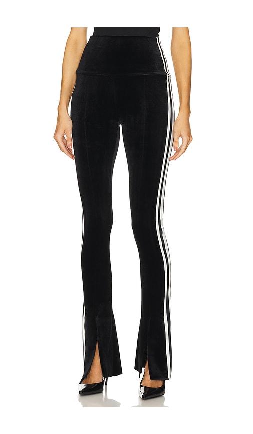 Norma Kamali Side Stripe Spat Legging in Black by NORMA KAMALI