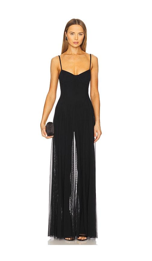 Norma Kamali Underwire Gown With Catsuit in Black by NORMA KAMALI