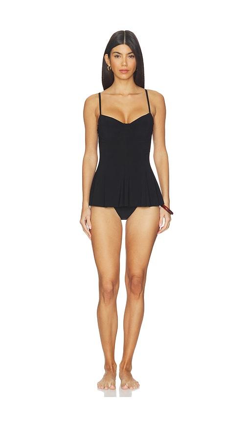 Norma Kamali Underwire Swim Dress in Black by NORMA KAMALI