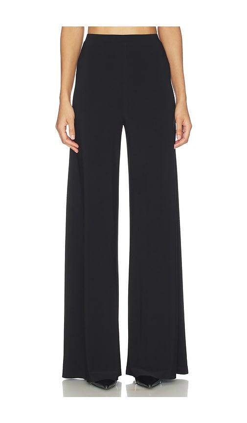 Norma Kamali x Lifestyle Bias Pant in Black by NORMA KAMALI