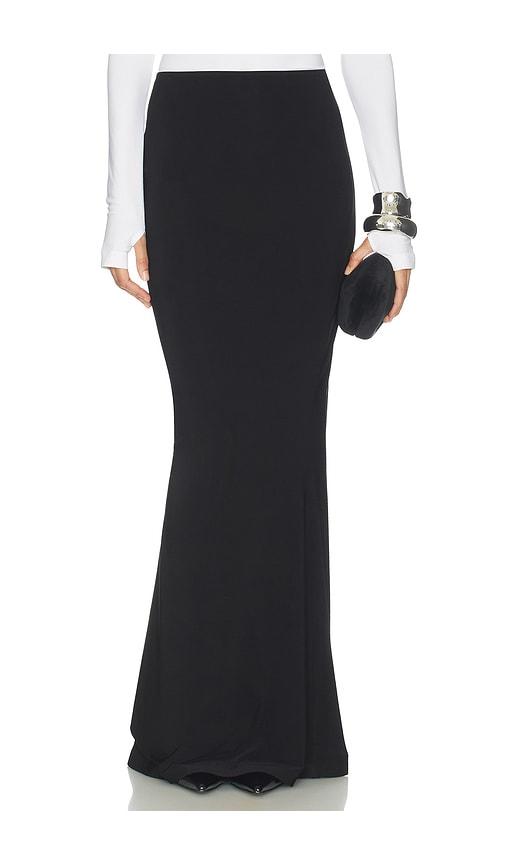 Norma Kamali x Lifestyle Obie Long Skirt in Black by NORMA KAMALI