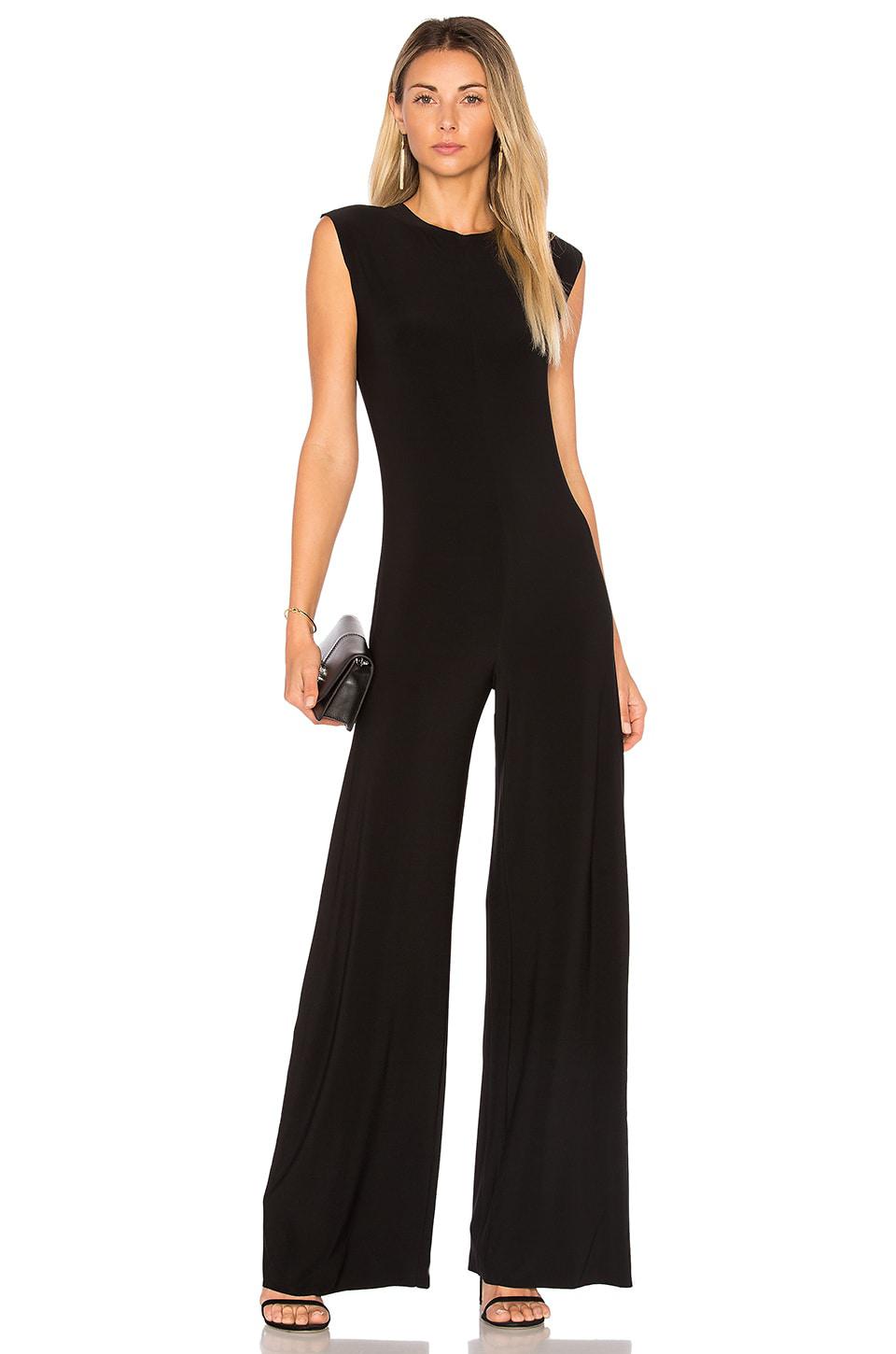 Norma Kamali x Lifestyle Sleeveless Jumpsuit in Black by NORMA KAMALI