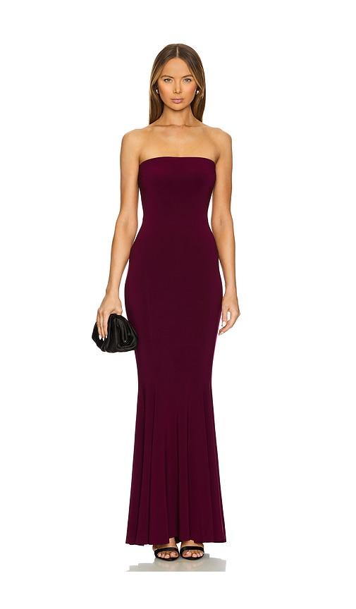 Norma Kamali x REVOLVE Strapless Fishtail Gown in Purple by NORMA KAMALI