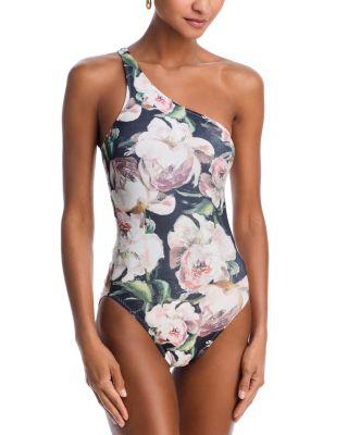One Shoulder One Piece Swimsuit by NORMA KAMALI