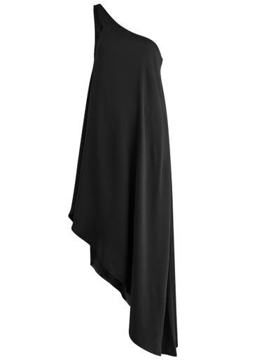 One-shoulder asymmetric satin dress by NORMA KAMALI