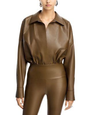 Oversized Boyfriend Neck Bodysuit by NORMA KAMALI