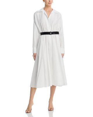 Oversized Boyfriend Shirt Flared Dress by NORMA KAMALI