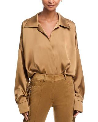 Oversized Shirt Bodysuit by NORMA KAMALI
