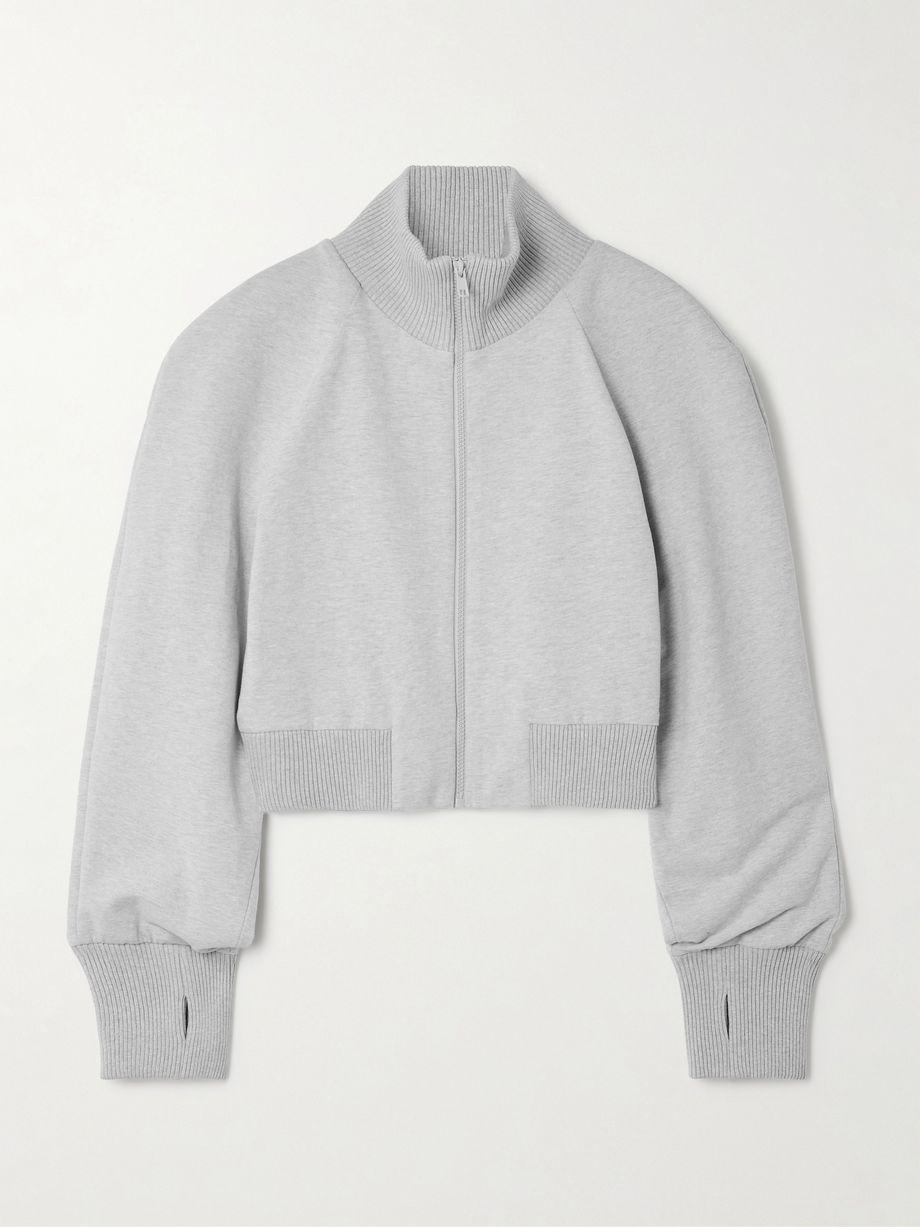 Oversized stretch-cotton jersey bomber jacket by NORMA KAMALI