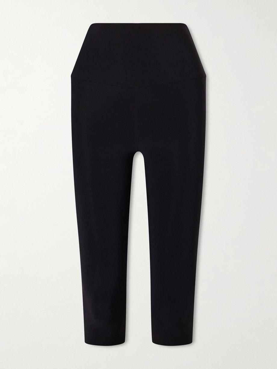 Pedal Pusher cropped stretch-jersey leggings by NORMA KAMALI