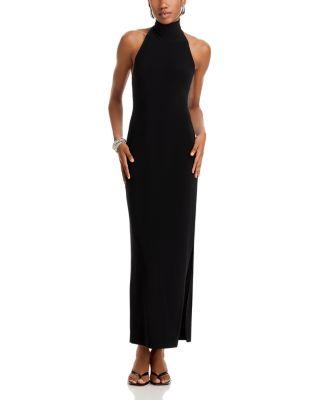 Side Slit Halter Gown by NORMA KAMALI
