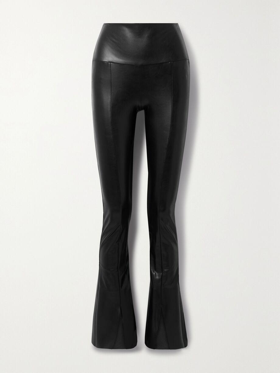Spat vegan leather flared leggings by NORMA KAMALI