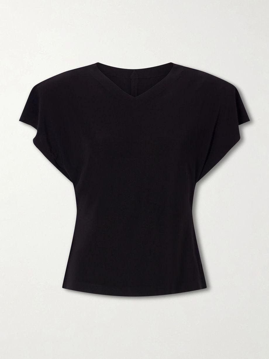 Stretch-jersey blouse by NORMA KAMALI