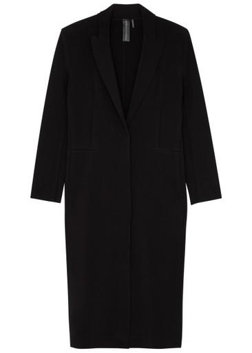 Stretch-jersey coat by NORMA KAMALI