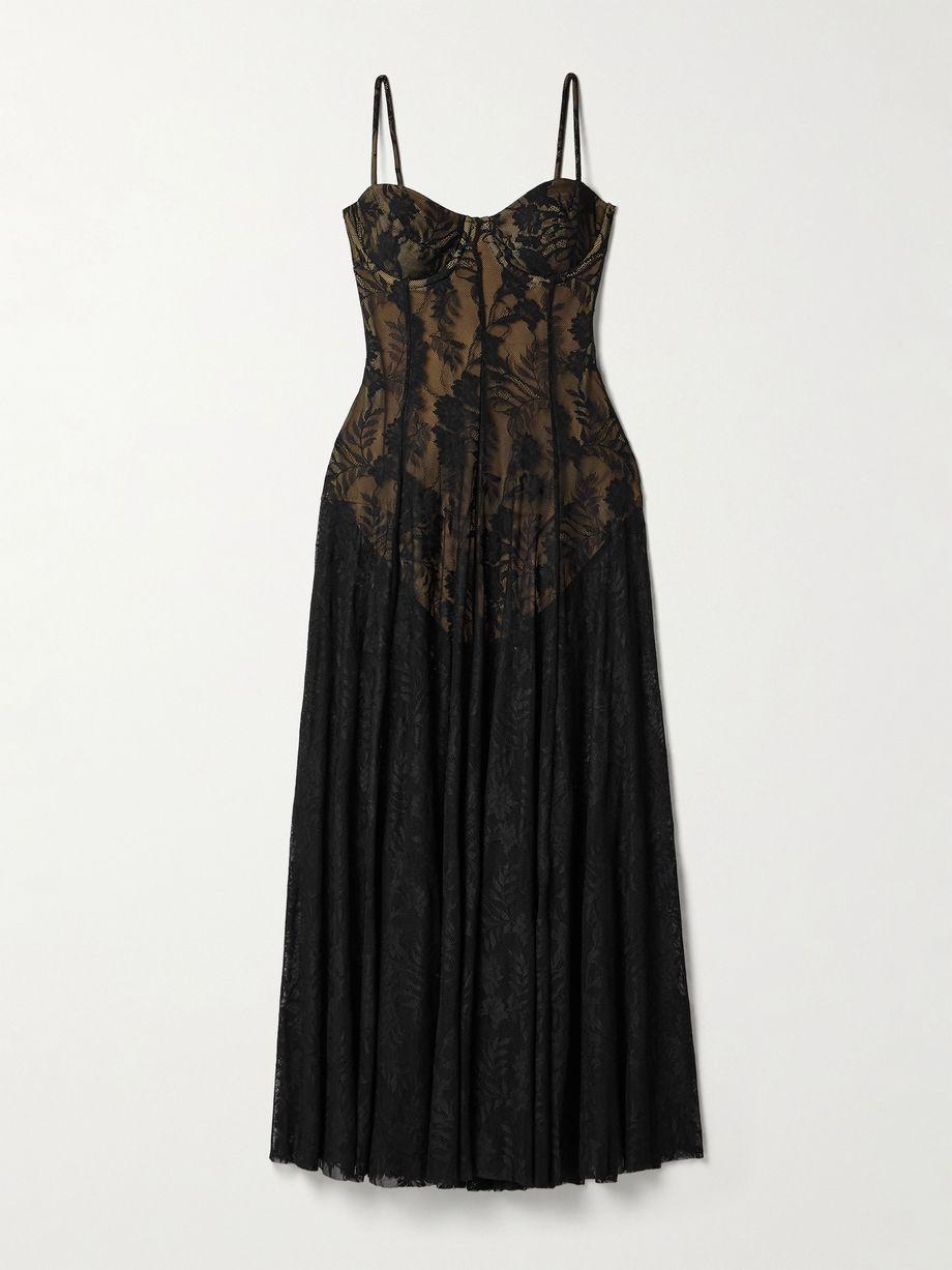 Stretch-lace midi dress by NORMA KAMALI