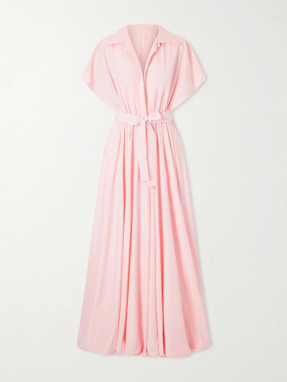 Tie-detailed woven gown by NORMA KAMALI