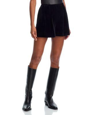Velvet Pleated Shorts by NORMA KAMALI