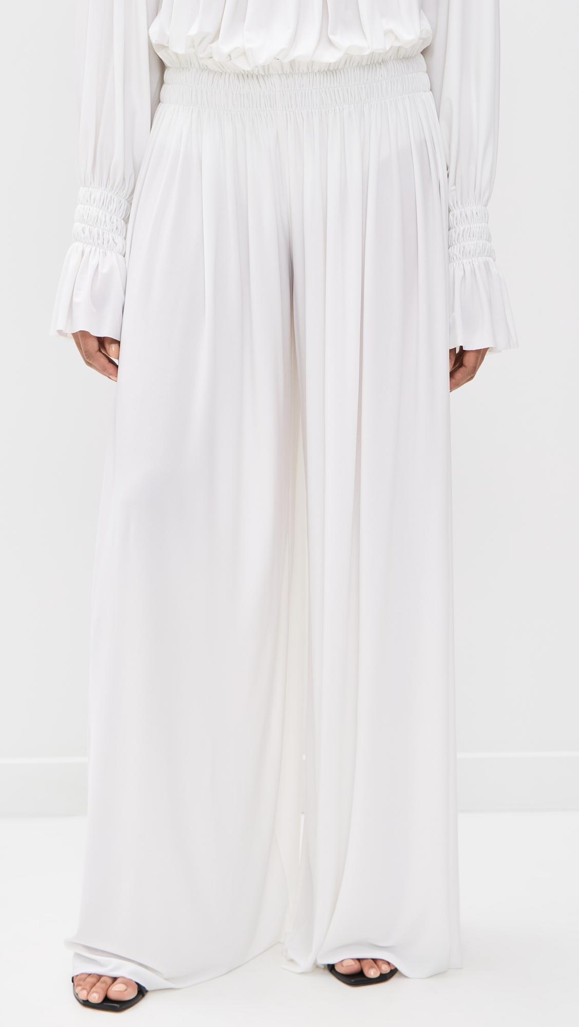 Wide Leg Peasant Pants by NORMA KAMALI