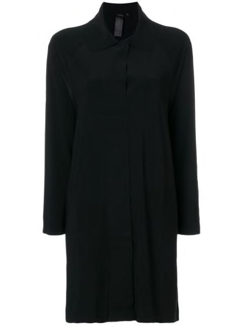 collared long-line cardigan by NORMA KAMALI