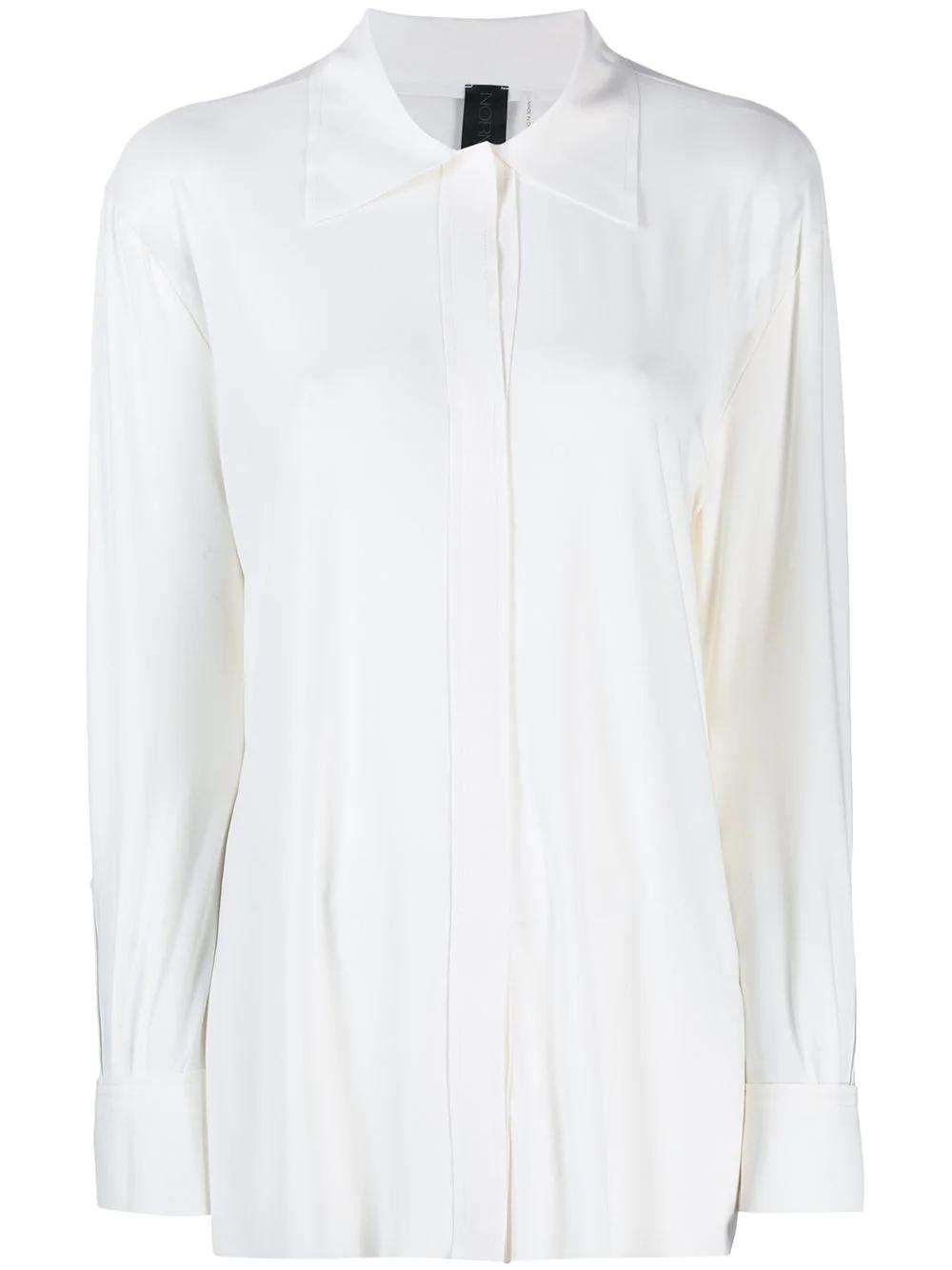 concealed button shirt by NORMA KAMALI