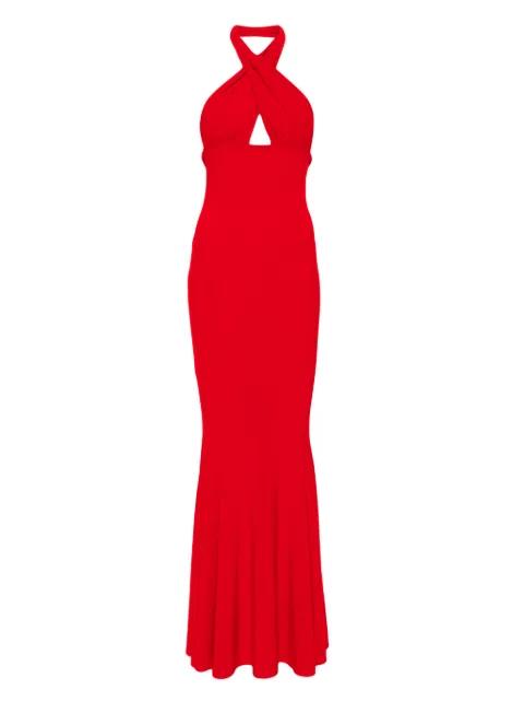cross halterneck gown by NORMA KAMALI