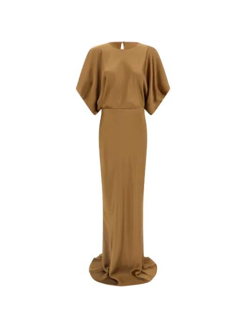 draped-sleeves maxi dress by NORMA KAMALI