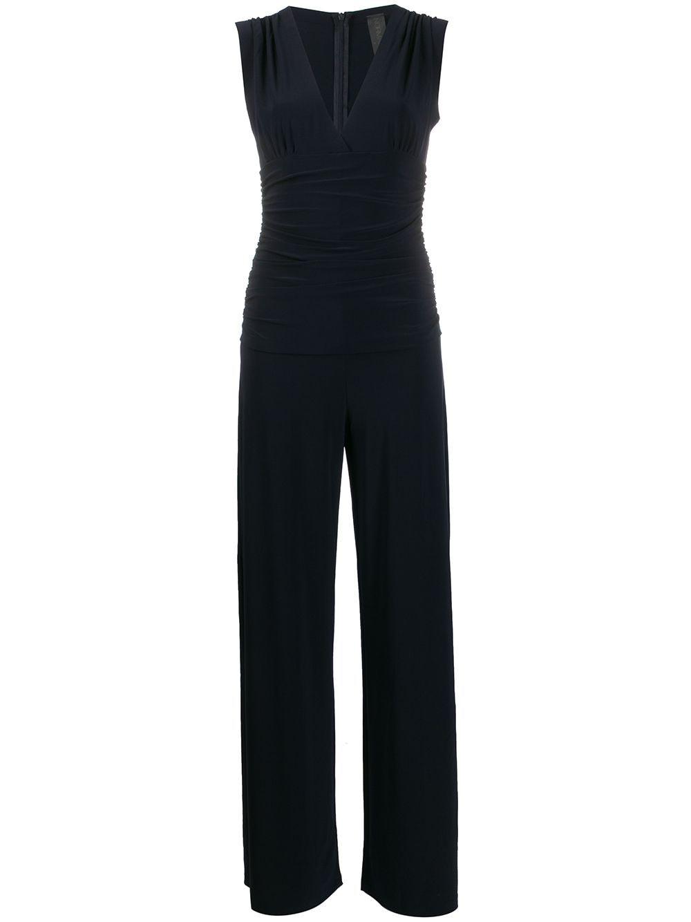 draped straight-leg jumpsuit by NORMA KAMALI