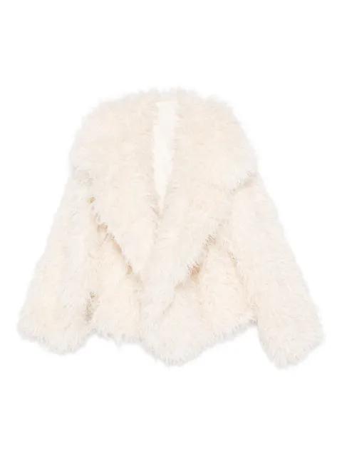 faux fur coat by NORMA KAMALI