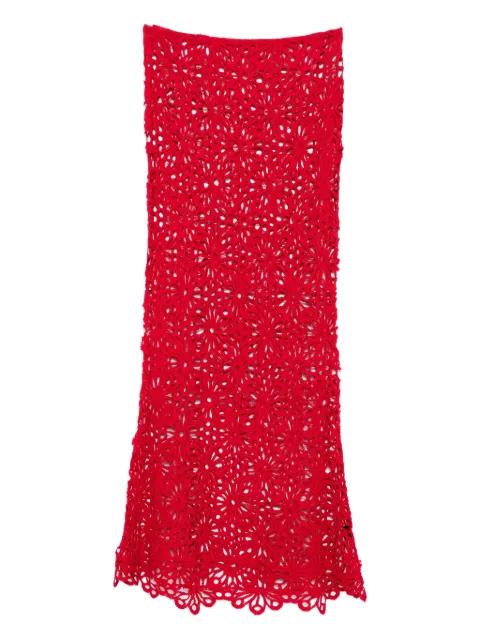 floral-lace skirt by NORMA KAMALI