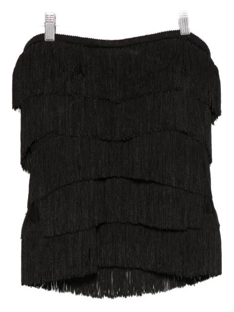 fringed strapless tank top by NORMA KAMALI