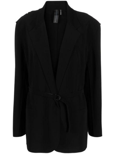 notched-lapel belted blazer by NORMA KAMALI