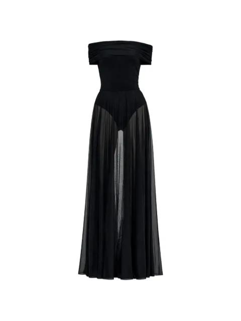 off-shoulder maxi dress by NORMA KAMALI