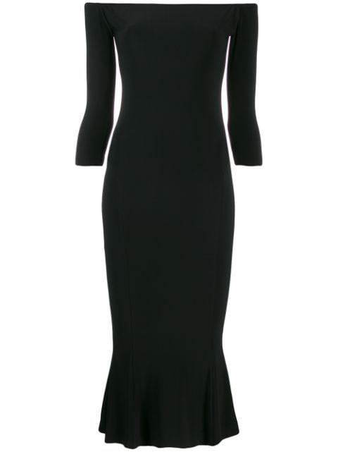 off-the-shoulder fishtail dress by NORMA KAMALI