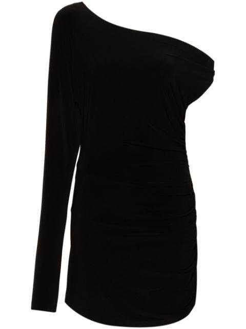 one-sleeve ruched mini dress by NORMA KAMALI