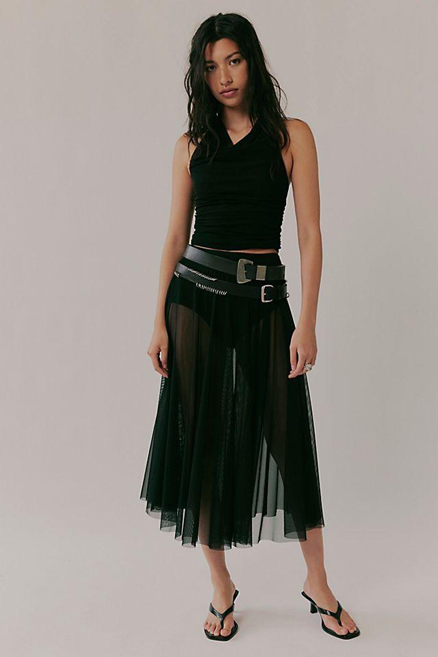 Norma Kamali Flared Skirt by NORMA KAMALI | FREE PEOPLE