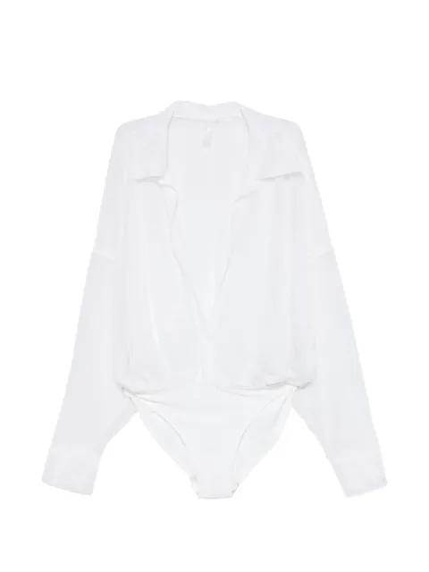 oversized-fit sheer bodysuit by NORMA KAMALI